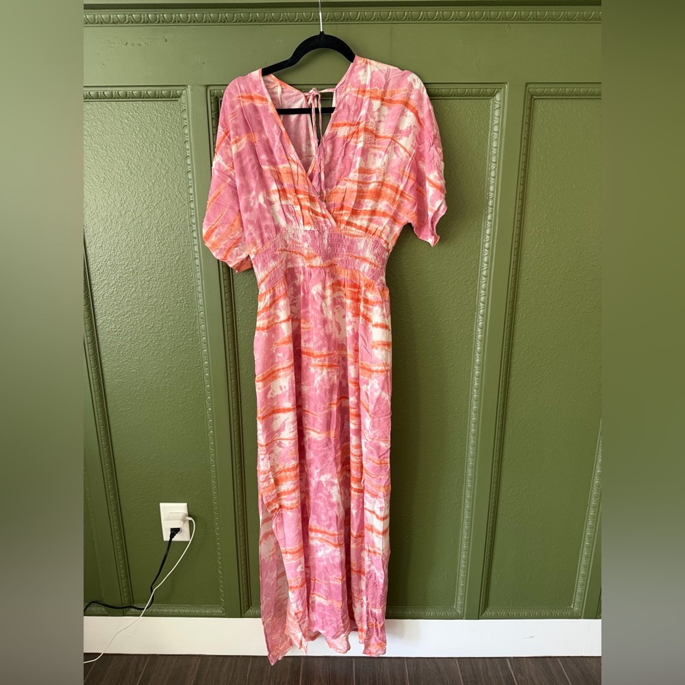 Knox Rose Pink and Orange Maxi Dress